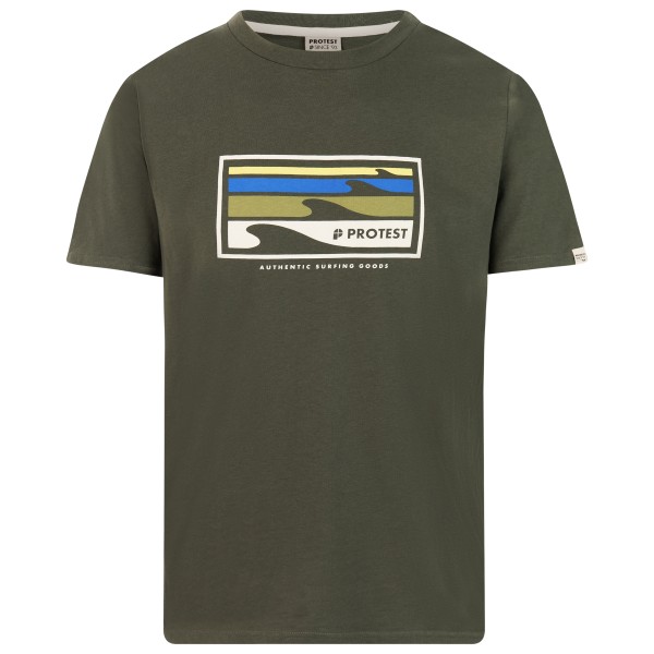 T-Shirt Protest PRTHanwell Herren (Gr L |oliv/braun)