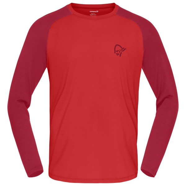 Norrøna Femund PureUll L/ Merinoshirt Cowhide / Port