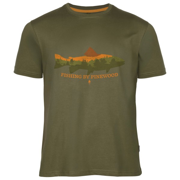 Pinewood Fish T-Shirt T-Shirt Herren (Gr XXL |oliv)