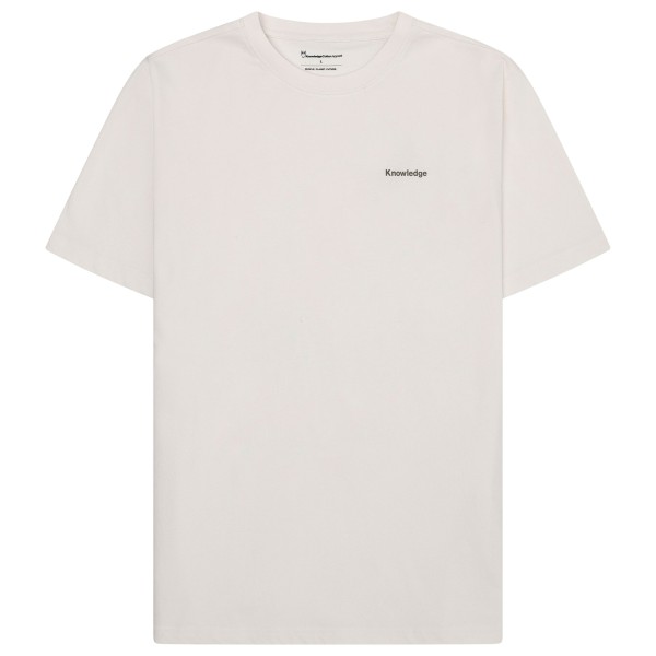 KnowledgeCotton Apparel Regenerative Organic Cotton Back Print T-Shirt T-Shirt Herren (Gr S |weiß)