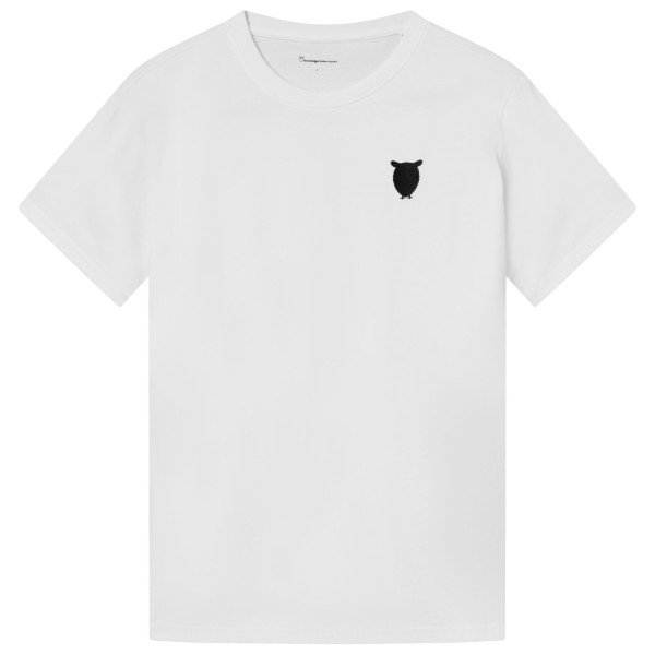 KnowledgeCotton Apparel Regenerative Organic Cotton Chest Embroidery T-Shirt Herren (Gr XXL |weiß)