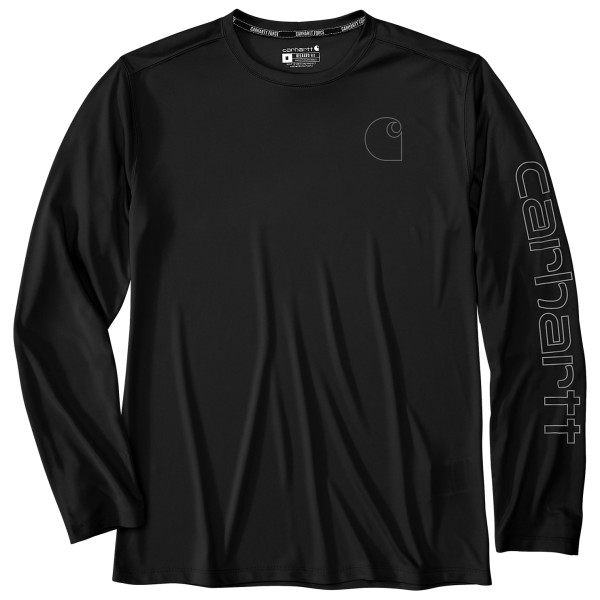 Longsleeve Carhartt Force Sun Defender Relaxed L/S Logo Herren (Gr L |schwarz)