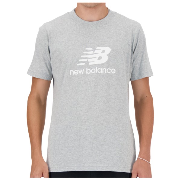 New Balance Sport Essentials Logo T-Shirt T-Shirt Herren (Gr M |grau)
