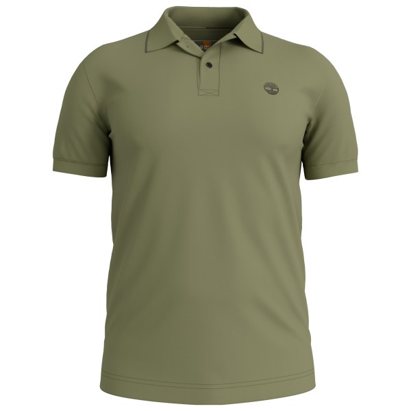 Timberland Millers River Printed Neck S/S Polo Polo-Shirt Men (Gr 3XL |oliv)