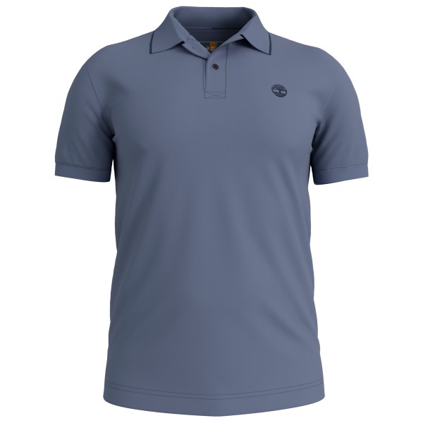 Timberland Millers River Printed Neck S/S Polo Polo-Shirt Herren Alltag (Gr L |blau)