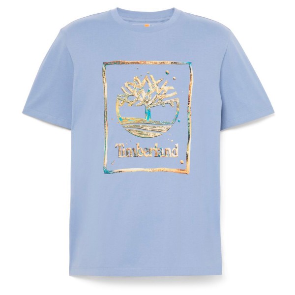 T-Shirt Timberland Water Stack Logo S/S Tee Herren (Gr XXL |lila)