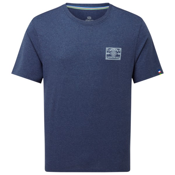 T-Shirt Sherpa Jutnu Badge Tee Herren (Gr S |blau)