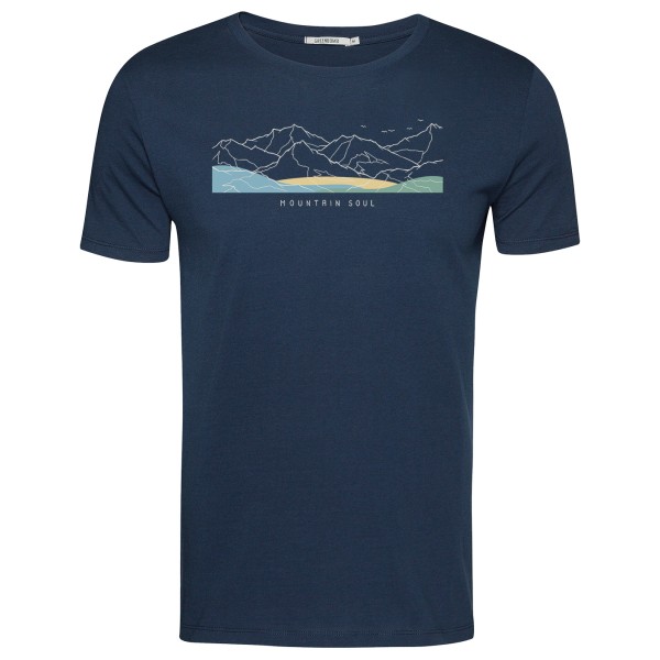 GreenBomb Mountain Soul Guide T-Shirt T-Shirt Herren (Gr L |blau)