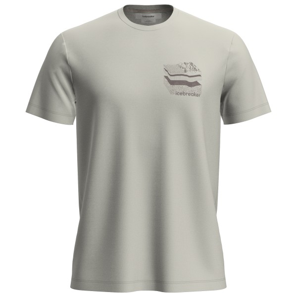 Icebreaker Merino 150 Tech Lite S/S Tee Evolving Layers Merinoshirt Herren (Gr L |grau)