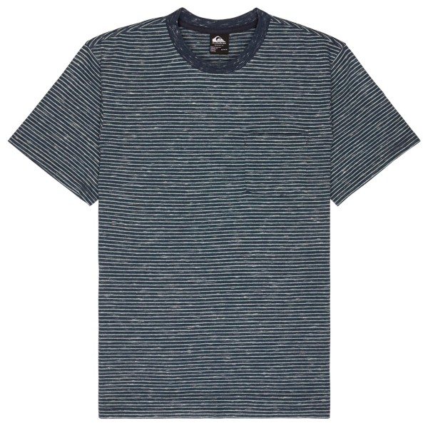 T-Shirt Quiksilver Lopaz Striped S/S Pocket Herren (Gr S |grau/blau)