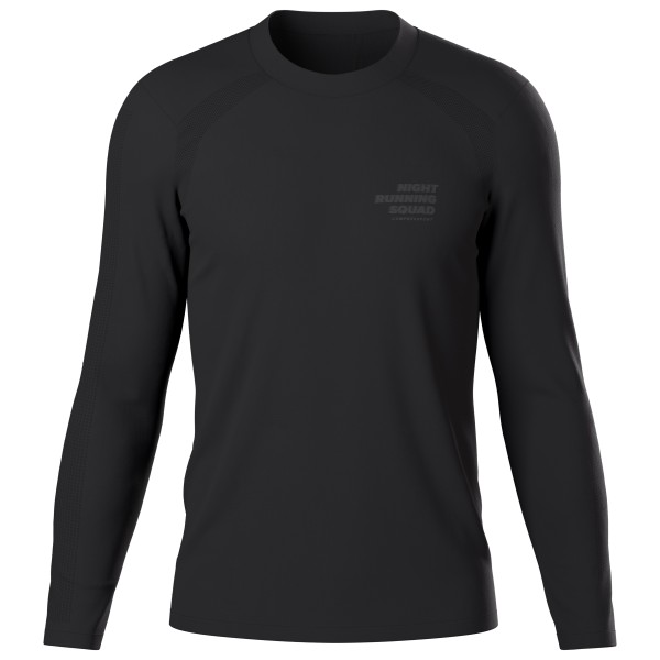 Compressport Performance L/ Night Running Squad Hardloopshirt Zwart