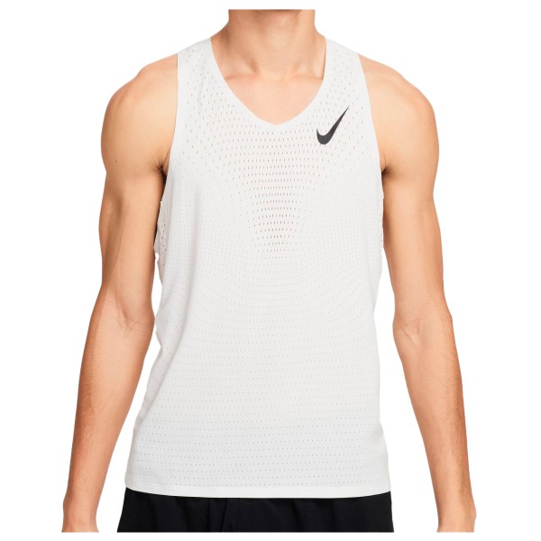 Nike Dri-Fit ADV Aeroswift Singlet Laufshirt Herren Roadrunning (Gr S |weiß)