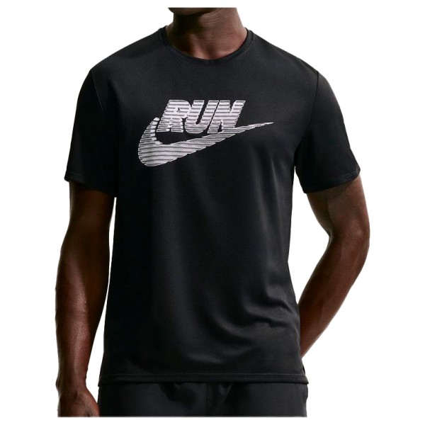 Nike Dri-Fit UV Miler Run Energy S/S Laufshirt Herren (Gr XL |schwarz)