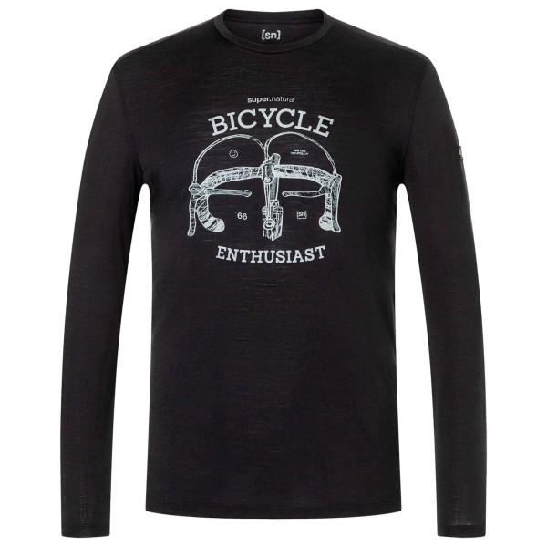 super.natural Bike Enthusiast L/S Merinolongsleeve Zwart