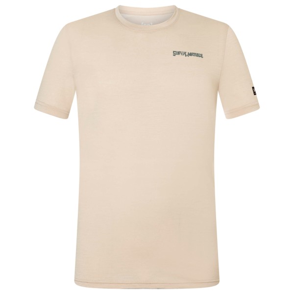 super.natural Peak Lovers Tee Merinoshirt Beige