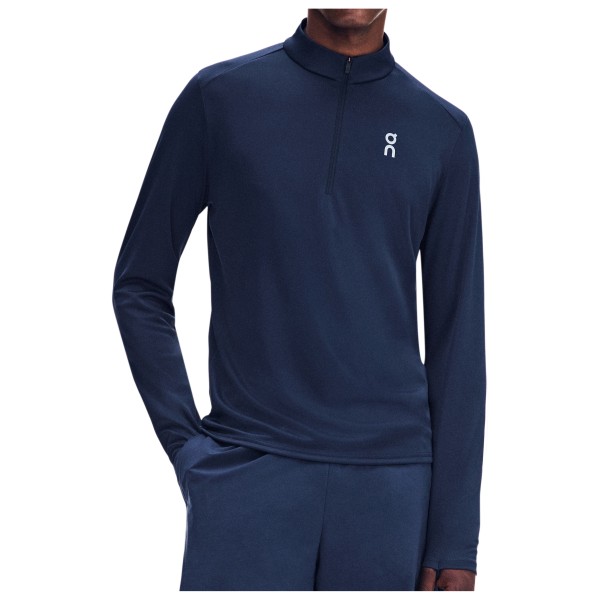 On Core 1/4 Zip Hardloopshirt Blauw