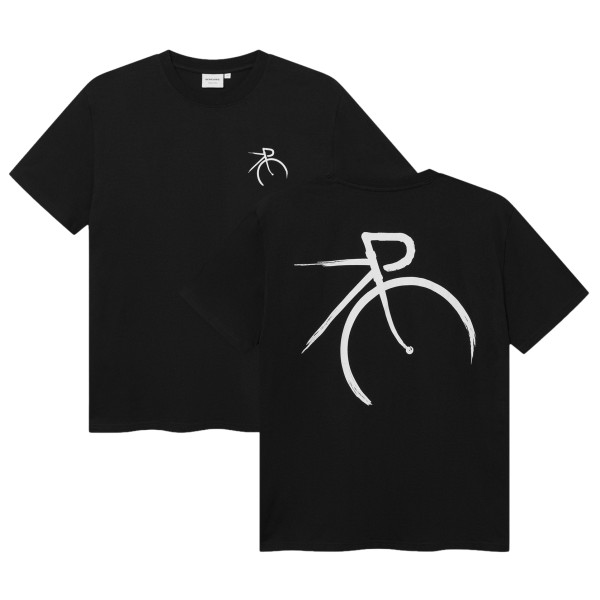 DEDICATED T-Shirt Stockholm Painted Side Bike T-shirt Zwart