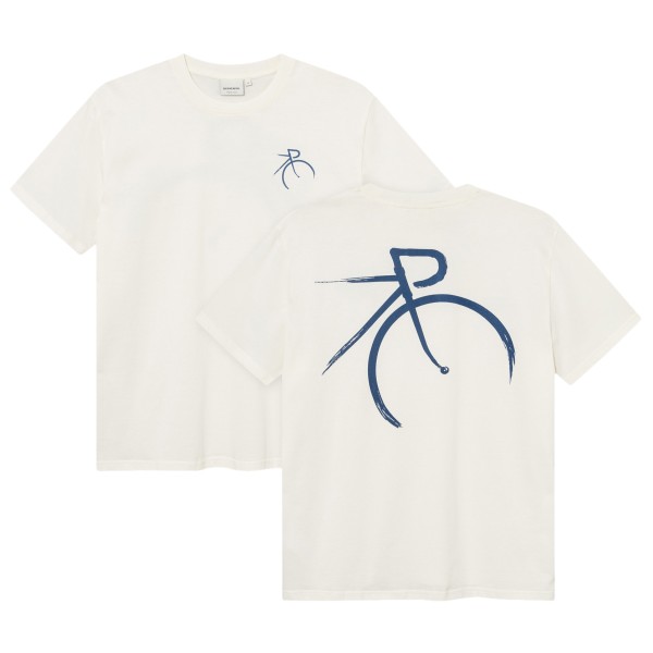 DEDICATED T-Shirt Stockholm Painted Side Bike T-shirt Wit