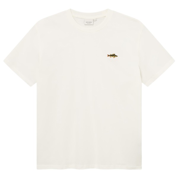 DEDICATED T-Shirt Stockholm Perch EMB T-shirt Wit