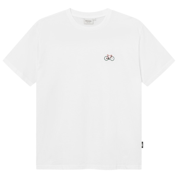 DEDICATED T-Shirt Stockholm Race Bike EMB T-shirt Wit