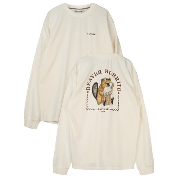 LAKOR Beaver Burrito Boxfit L/ T-Shirt Longsleeve Beige