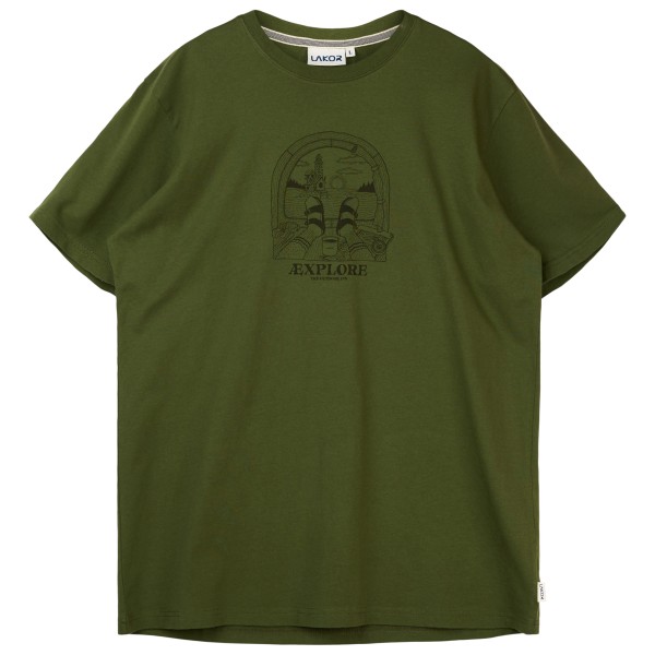 LAKOR Looking Out T-Shirt T-shirt Olijfgroen
