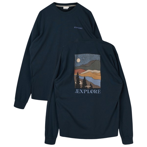 LAKOR Out There Boxfit L/ T-Shirt Longsleeve Blauw