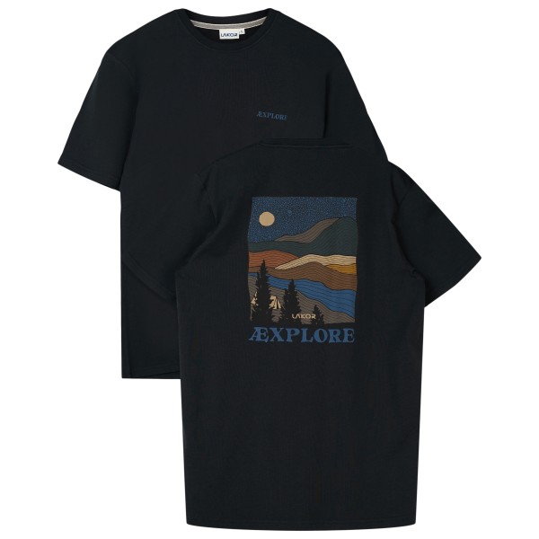 LAKOR Out There T-Shirt T-shirt Zwart