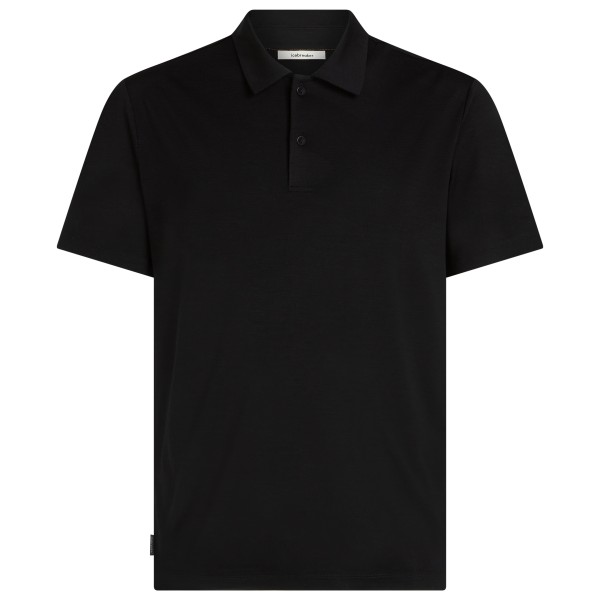 Icebreaker - 15.5 Merinofine S/S Polo - Merinoshirt Gr M schwarz