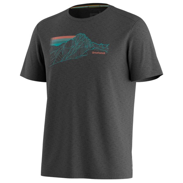 Smartwool - Alpine Trace Active Short Sleeve Graphic Tee - Merinoshirt Gr L grau