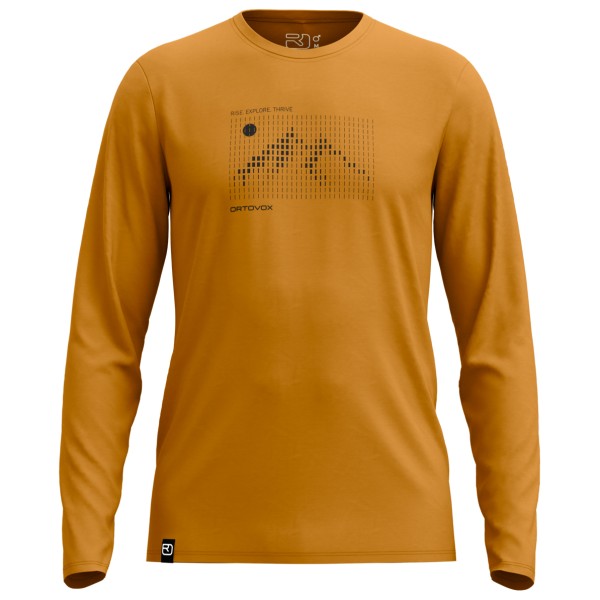 Ortovox 185 Merino Sunrise L/ Merinoshirt Dark Cumin