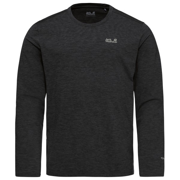 Jack Wolfskin Trail L/S Sportshirt Zwart