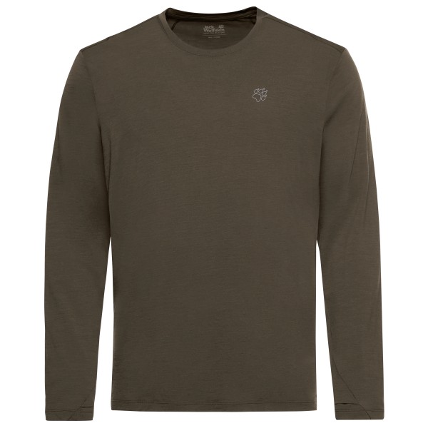 Jack Wolfskin Wool L/ Sportshirt Bruin