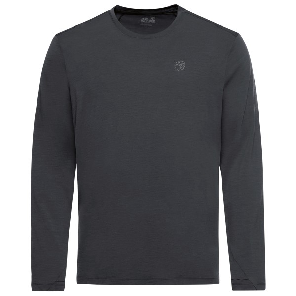 Jack Wolfskin Wool L/ Sportshirt Grijs