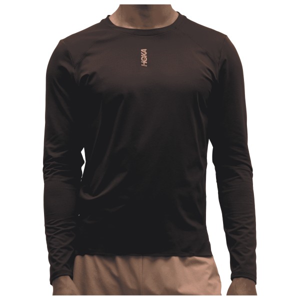 HOKA Everyrun Long Sleeve Hardloopshirt Zwart