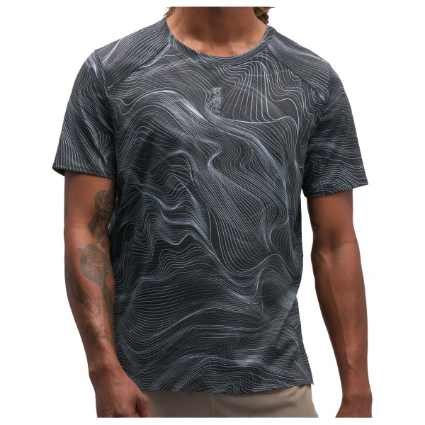 HOKA Everyrun CLF PRT Hardloopshirt Grijs