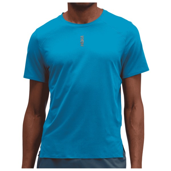 HOKA Everyrun Short Sleeve Hardloopshirt Blauw
