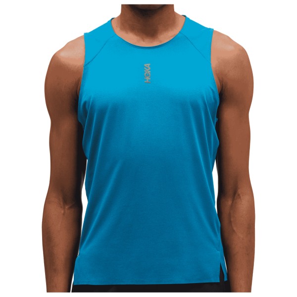 HOKA Everyrun Tank Hardloopshirt Blauw