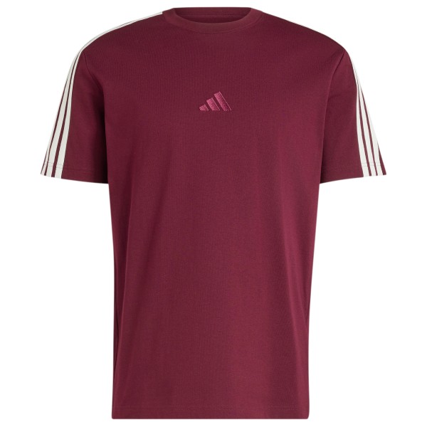 adidas – Adidas Kit 3-Stripes Regular T-Shirt – T-shirt maat S, Rood