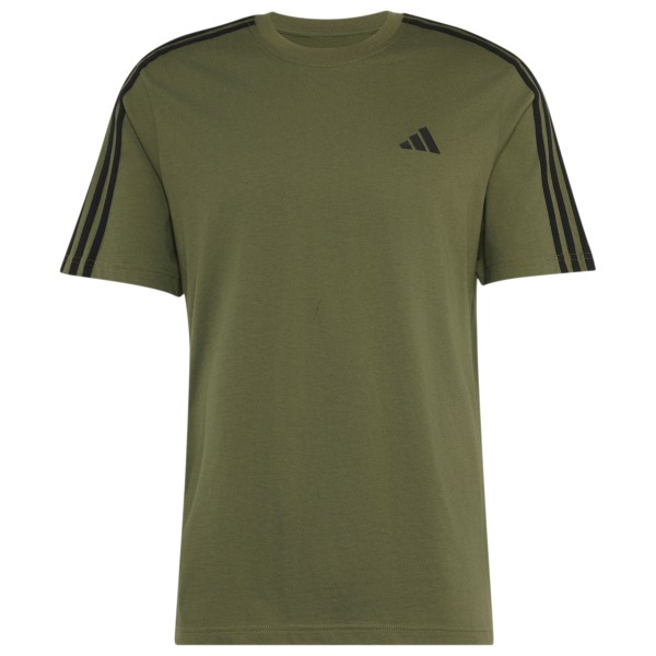 adidas Essentials Single Jersey Left Chest Branded Tee T-shirt Olijfgroen
