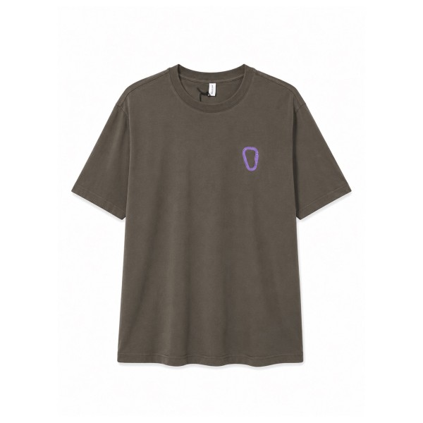 Mazine Chest Print T-Shirt T-shirt Bruin
