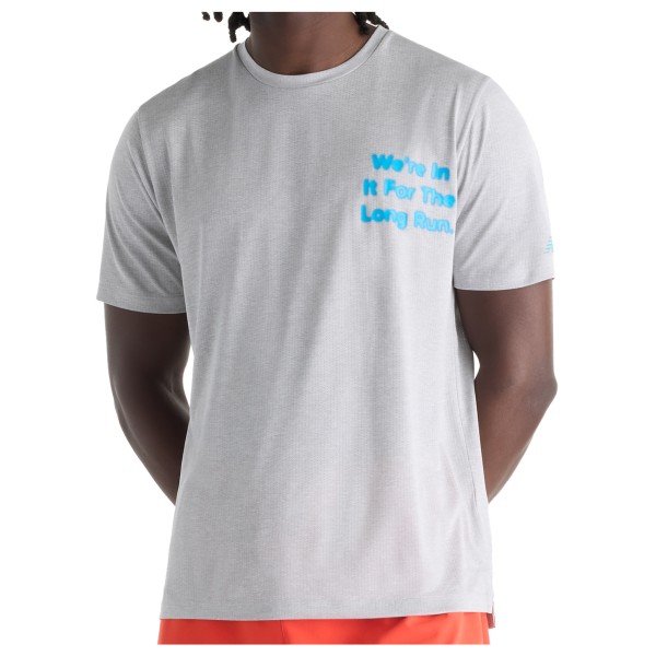 New Balance RC Essential Graphic T-Shirt Hardloopshirt Grijs