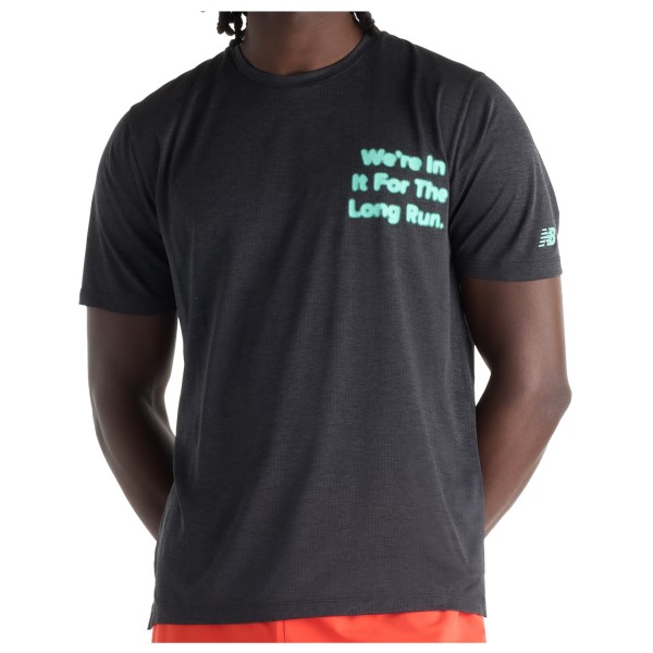 New Balance RC Essential Graphic T-Shirt Hardloopshirt Zwart