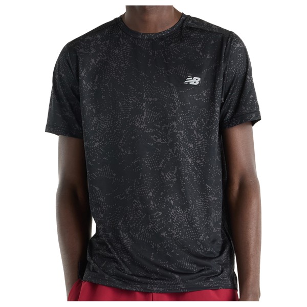 New Balance Sport Essential Printed T-Shirt Hardloopshirt Zwart