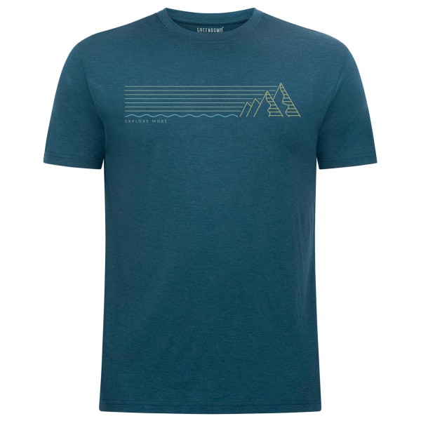 GreenBomb Explore Loom Merinoshirt Blauw