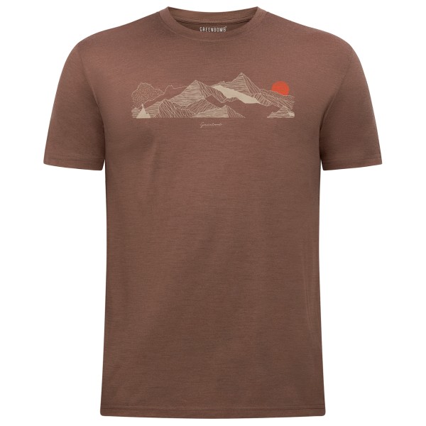 GreenBomb Mountain Sundown Loom Merinoshirt Earth Wood