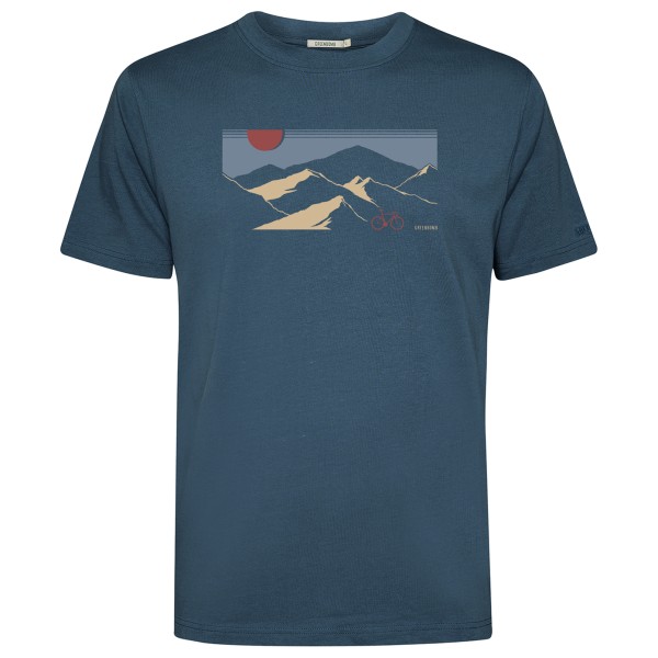 GreenBomb Mountain Tour Fusion T-shirt Blauw
