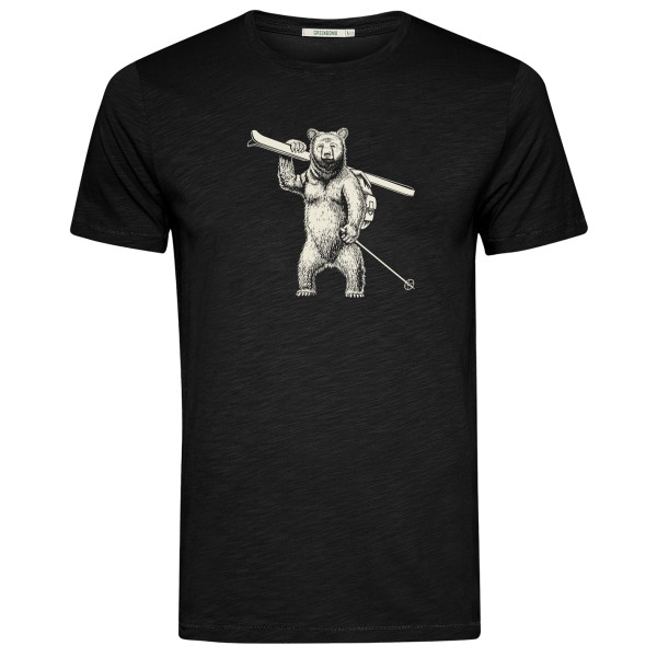 GreenBomb Ski Bear Spice T-shirt Zwart