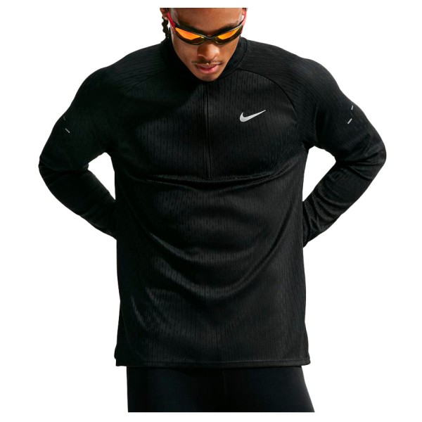 Nike AF Stride Half Zip Midlayer Hardloopshirt Zwart