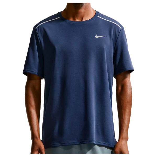 Nike - Dri-Fit UV Miler S/S - Laufshirt Gr L blau